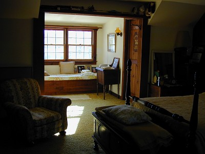 Primitive Country Home - Window Seat for Sleeping