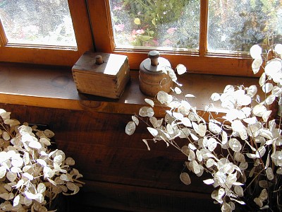 Primitive Country Home - Wide Window Sill to Greenhouse