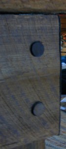 Primitive Country Home - Pegged Fireplace Mantel