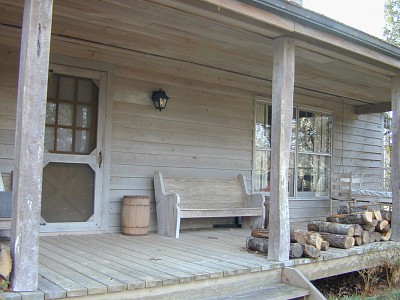 Primitive Country Home - Country Front Porch