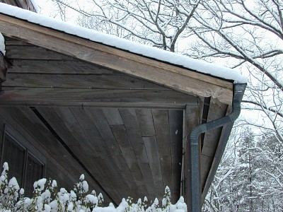 Primitive Country Home - Country Porch Ceiling