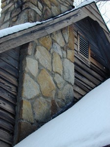 Primitive Country Home - Chimney Gable