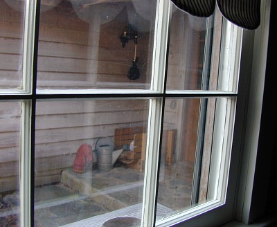 Primitive Country Home - Bedroom Window & View