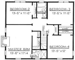 Country Log Plan L-2160 Second Floor