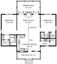 Country Plans by Natalie - F-1008 Alternate 1st Floor