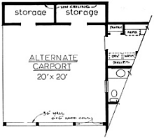 Country Plan F-1250 Alternate Garage