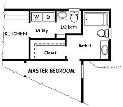 Country Plan F-1283 Alternate Bathroom
