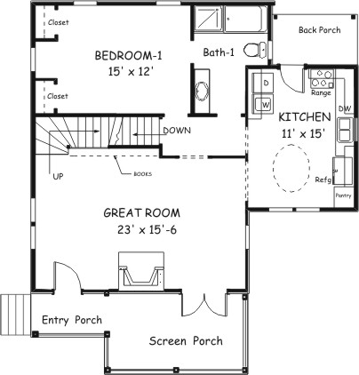 Country Plan Alternate F-1318 First Floor