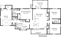 Country Plan F-1338 First Floor Alternate