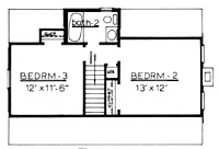 Country Plan F-1390 Second Floor