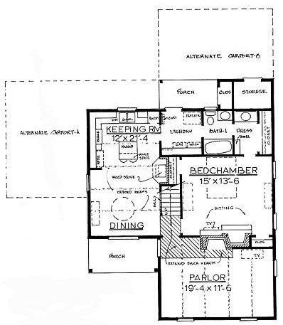 Country Plan F-1430 First Floor