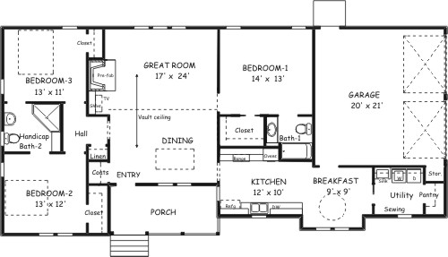 Country Plan F-1440 First Floor