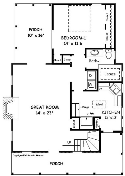Country Plan F-1343 First Floor