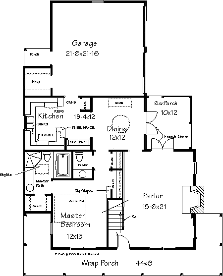 Country Home Plan F-1545