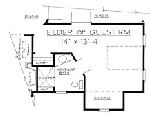 Country Plan F-1568 Guest Room