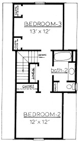 Country Plan F-1704 Second Floor