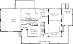 Country Plan F-1728 Alternate First Floor