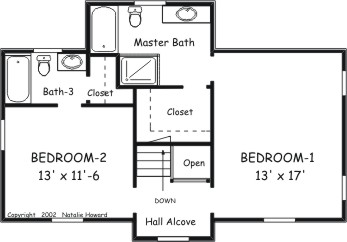 Country Plan F-1728 Alternate Second Floor