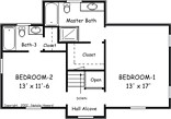 Country Plan F-1728 Alternate Floor 2