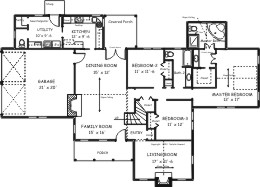 Country Plan F-1755 Alternate First Floor