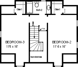 Country Plan F-1780 Second Floor Alternate