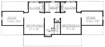 Country Plan F-1945 Second Floor