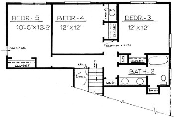 Country Plan F-1975 Second Floor