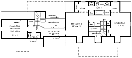 Country Home Plan F-2080 Alternate 2nd floor
