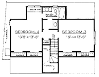 Country Home Plan F-2110 2nd floor
