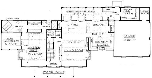 Country Plan F-2670 First Floor