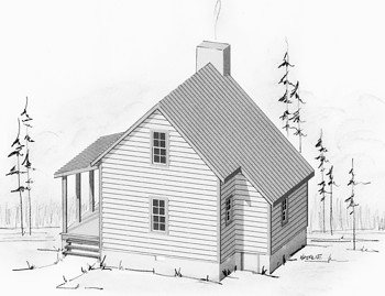 Country Home Plan F-320 Alternate