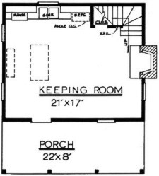 Country Log Plan L-800 First Floor