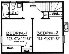 Country Log Plan L-800 Second Floor